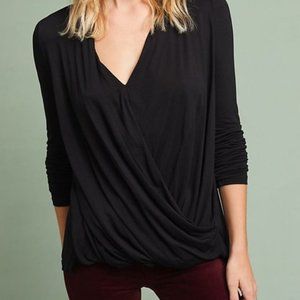 Anthropologie Spacedyed Wrap Top by Akemi + Kin XS